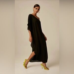 Krisa by Revolve Black One-Shoulder Dress